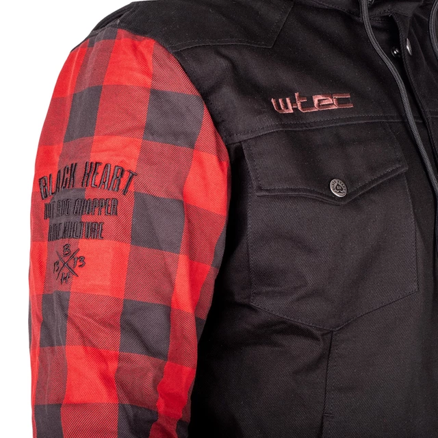 Kurtka motocyklowa W-TEC Black Heart Radikaal - Czerwono-czarny