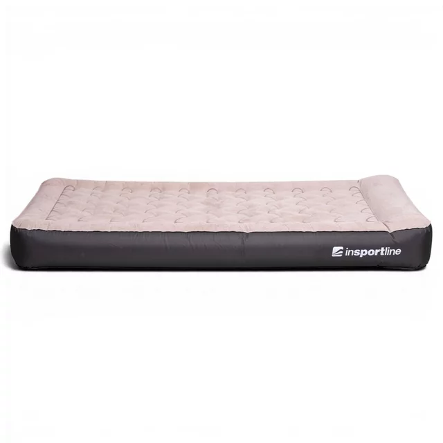 Jednoosobowy materac dmuchany inSPORTline Valkon 197x90x22 cm ∙ pompka elektryczna ∙ nośność 200 kg ∙ welur ∙ latarka LED