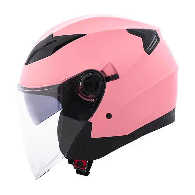 Kask motocyklowy otwarty W-TEC Barcela Carmesi ∙ blenda przeciwsłoneczna ∙ regulowana wentylacja ∙ homologacja