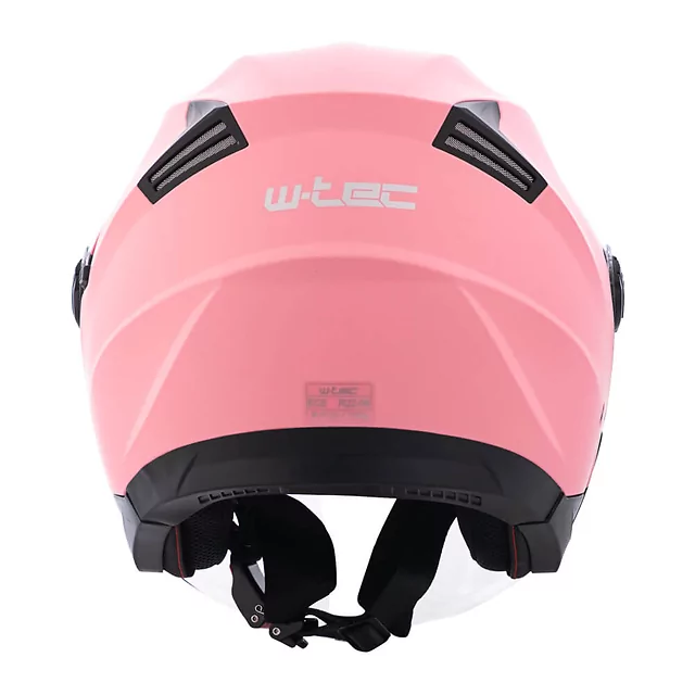 Kask motocyklowy otwarty W-TEC Barcela Carmesi ∙ blenda przeciwsłoneczna ∙ regulowana wentylacja ∙ homologacja