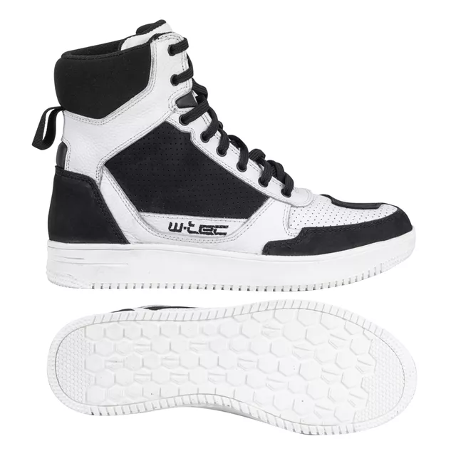 Buty motocyklowe W-TEC Bastige ∙ naturalna skóra ∙ ochrona kostek ∙ wzmocniona pięta i nosek ∙ antypoślizgowa podeszwa ∙ wentylacja