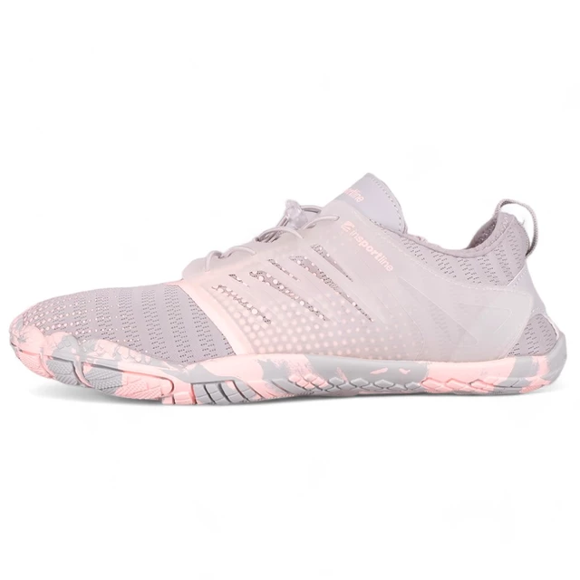Buty kąpielowe / jeżowce inSPORTline Solaric Lady ∙ damskie ∙ szybkoschnące ∙ ochrona palców ∙ perforowana podeszwa ∙ waga 225 g - Szaro-różowy