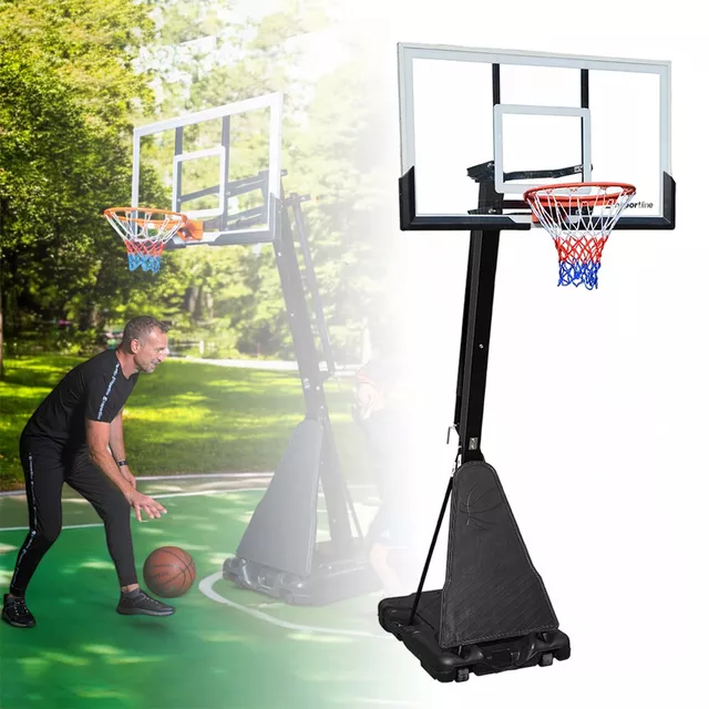 Kosz do koszykówki wolnostojący inSPORTline Dunkster III ∙ regulowany 230-305 cm ∙ podstawa 150 L ∙ amortyzowana obręcz