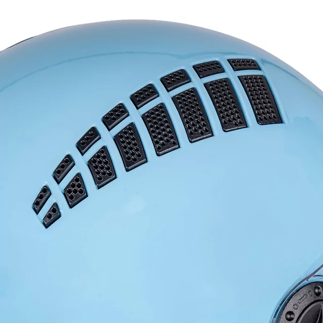 Kask motocyklowy otwarty W-TEC Baraldo Celeste ∙ uchylny wizjer ∙ zapięcie mikrometryczne ∙ wyjmowana wyściółka ∙ homologacja