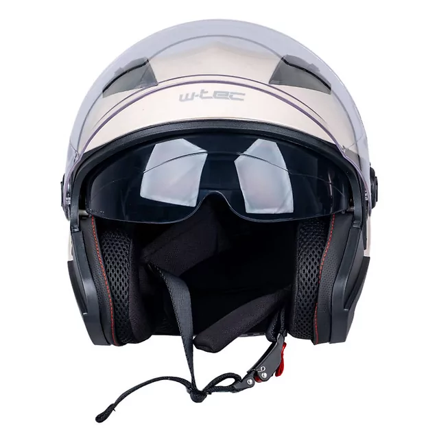 Kask motocyklowy otwarty W-TEC Barcela Bufalo ∙ blenda przeciwsłoneczna ∙ regulowana wentylacja ∙ homologacja ECE 22.06