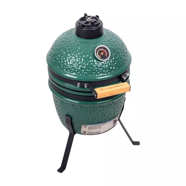 Grill ogrodowy kamado inSPORTline Pasionato 12″ ∙ ceramika ∙ termometr ∙ niskie spalanie