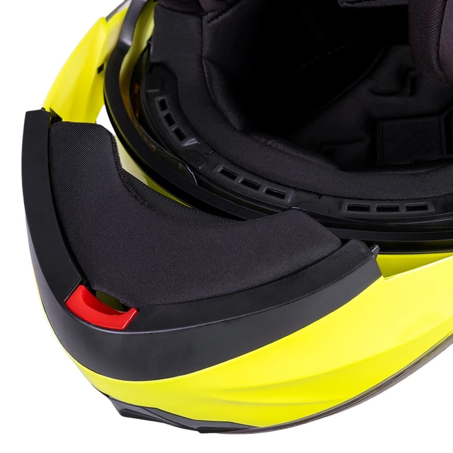 Kask motocyklowy z otwieraną szczęką + blenda W-TEC Cullo - czarny mat
