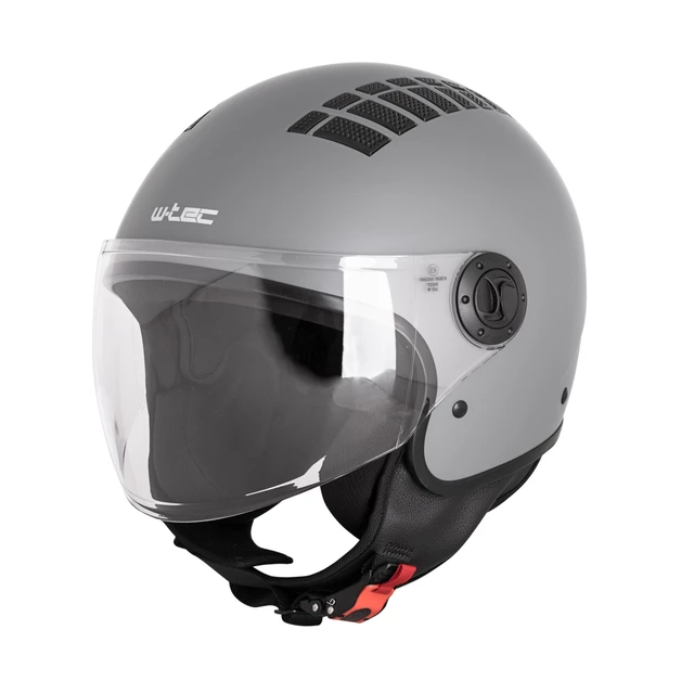 Kask motocyklowy otwarty W-TEC Baraldo - Czarny matowy - Matowy szary