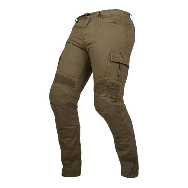 Spodnie motocyklowe męskie jeansy W-TEC Wallbridge Olive