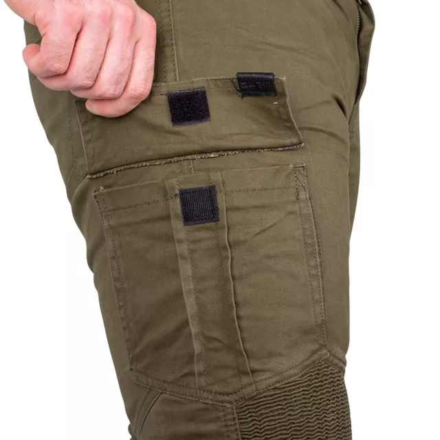 Spodnie motocyklowe męskie jeansy W-TEC Wallbridge Olive