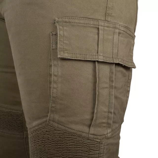 Spodnie motocyklowe męskie jeansy W-TEC Wallbridge Olive