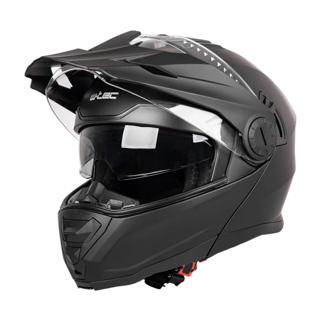 Kask motocyklowy enduro Flip-Up W-TEC Biscaia P/J - beżowy matowy