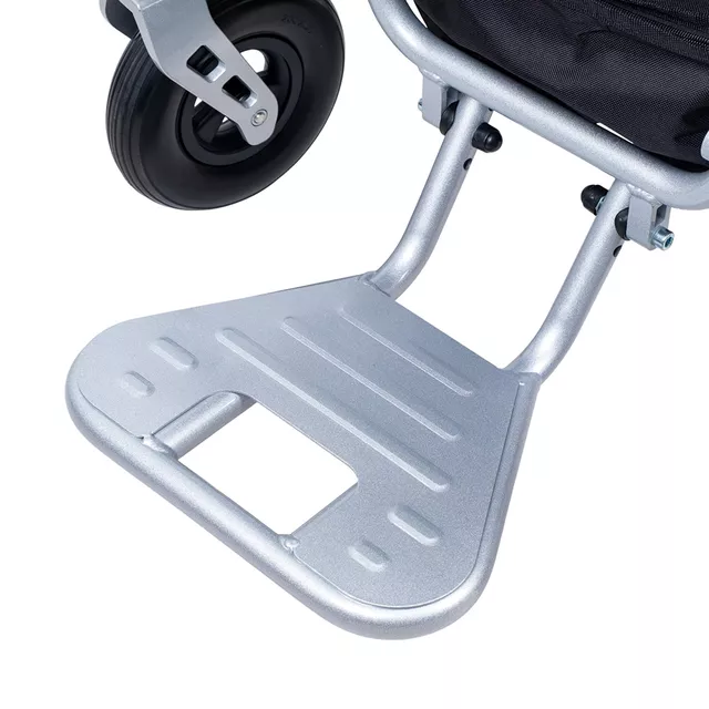 Elektryczny wózek inwalidzki inSPORTline Hawkie Evo II ∙ 700 W ∙ regulowane oparcie ∙ 130 kg - Srebrny