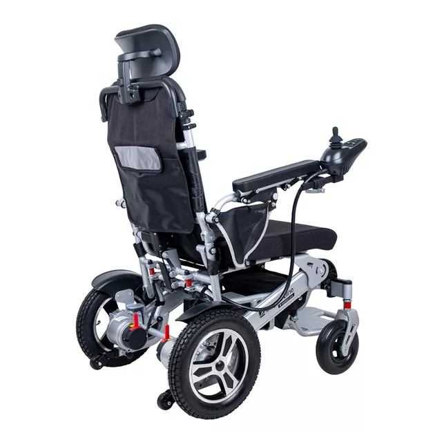 Elektryczny wózek inwalidzki inSPORTline Hawkie Evo II ∙ 700 W ∙ regulowane oparcie ∙ 130 kg - Srebrny