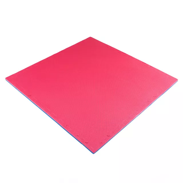 Mata Puzzle tatami podkładka do ćwiczeń inSPORTline Sazegul 100x100x2 cm - mousse mousse-czarny, wzór 5 pasków