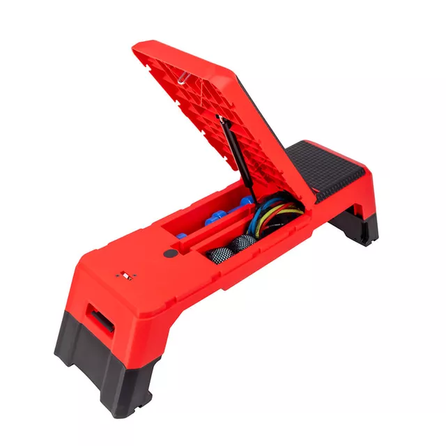 Step regulowany z funkcją ławki 2w1 inSPORTline AeroBench ∙ regulowana wysokość ∙ oparcie 0-80° ∙ nośność 150 kg