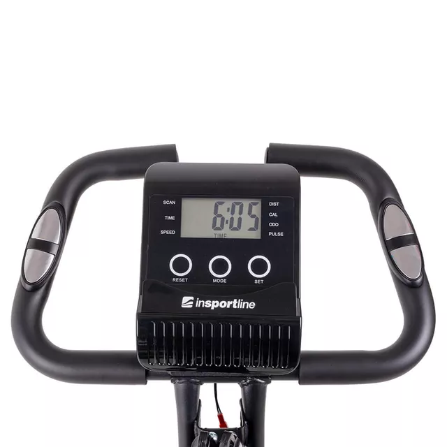 Rower treningowy inSPORTline Xbike Max ∙ składany ∙ 2w1 ∙ linki do ćwiczeń ∙ 16 poziomów oporu ∙ oparcie ∙ czujniki tętna ∙ LCD ∙ uchwyt na tablet