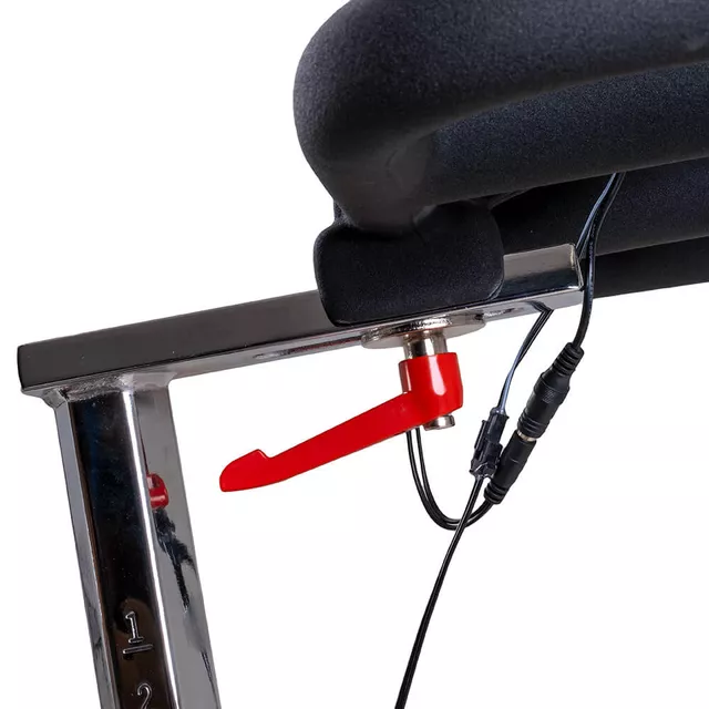 Profesjonalny rower treningowy spinningowy inSPORTline Epsilon Max ∙ nośność 150 kg ∙ płynna regulacja oporu ∙ cichy pasowy napęd ∙ LCD