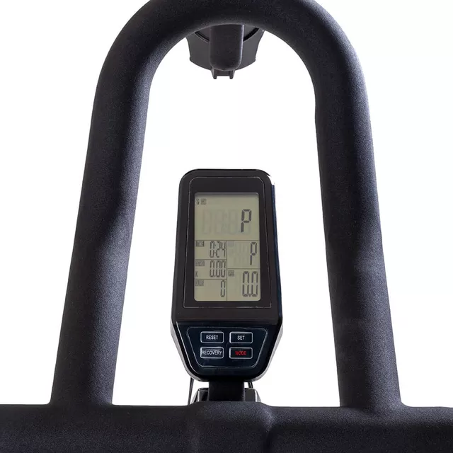 Profesjonalny rower treningowy spinningowy inSPORTline Epsilon Max ∙ nośność 150 kg ∙ płynna regulacja oporu ∙ cichy pasowy napęd ∙ LCD
