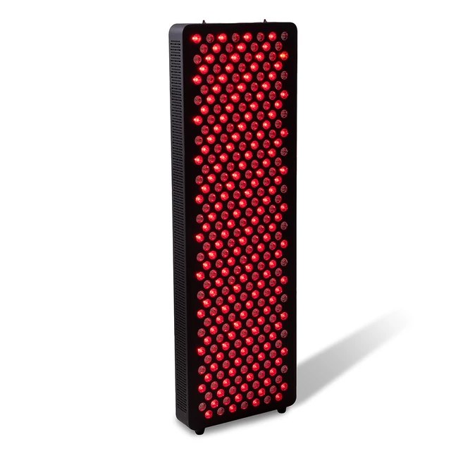 Panel terapeutyczny LED inSPORTline Tugare ∙ 300 diod RED + NIR ∙ pilot + timer ∙ montaż ścienny / stojący - Czarny