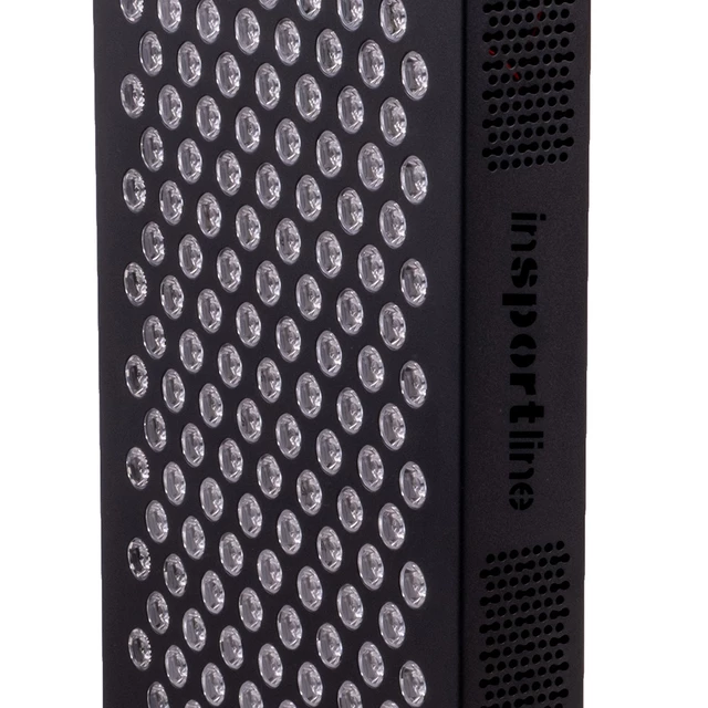 Panel terapeutyczny LED inSPORTline Tugare ∙ 300 diod RED + NIR ∙ pilot + timer ∙ montaż ścienny / stojący - Czarny