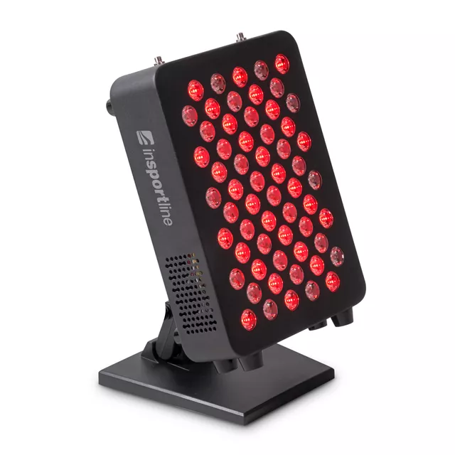 Panel LED do terapii światłem inSPORTline Katuni ∙ podczerwień RED + NIR ∙ 60 diod ∙ pilot + timer - Biały