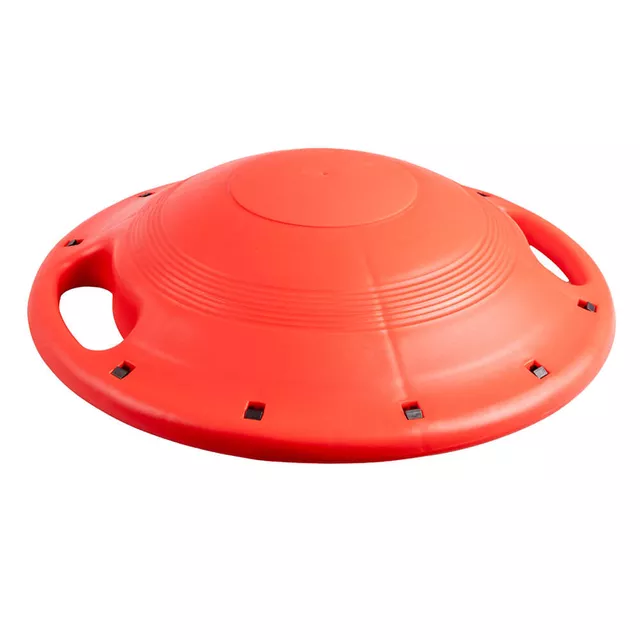 Trener równowagi / platforma do balansowania inSPORTline Majavo 39,5 cm ∙ stabilizujące uchwyty ∙ antypoślizg ∙ nośność 150 kg ∙ 1 kg - Czerwono-czarny