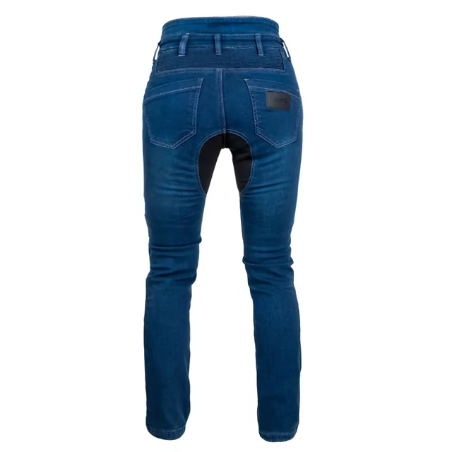 Damskie jeansy motocyklowe W-TEC Biterillo Lady ∙ aramid ∙ ochraniacze ∙ wentylacja ud ∙ wysoki stan ∙ elastyczne panele - Niebieski