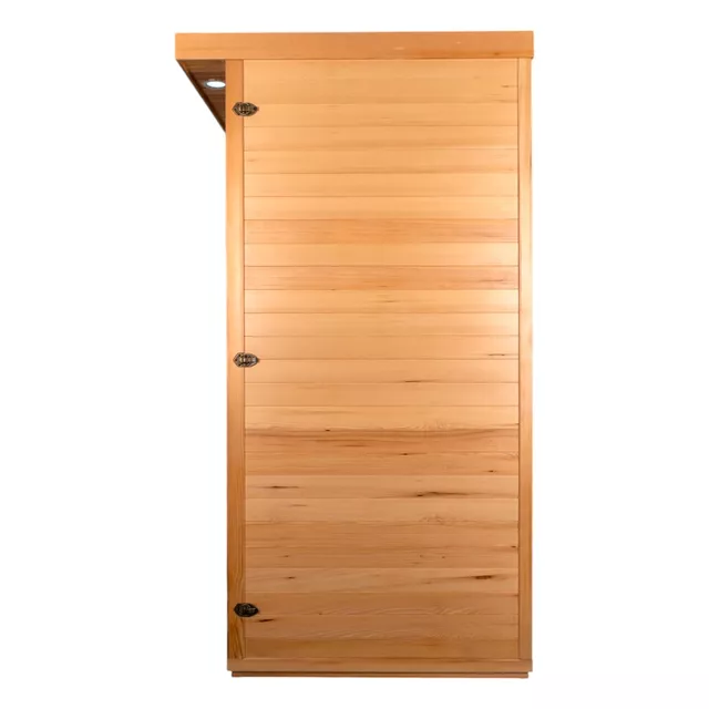 Sauna na podczerwień inSPORTline Mettsa 100 ∙ 4 promienniki ceramiczne ∙ chromoterapia 7 kolorów ∙ Bluetooth ∙ jonizator