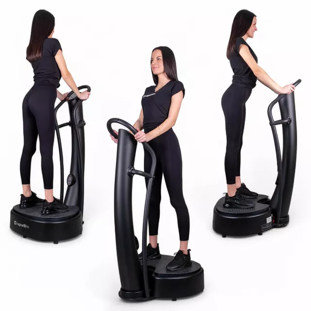 Platforma wibracyjna VibroGym inSPORTline Lotos Max ∙ wibracje pionowe + 3D ∙ 50 poziomów ∙ antypoślizgowa podstawa