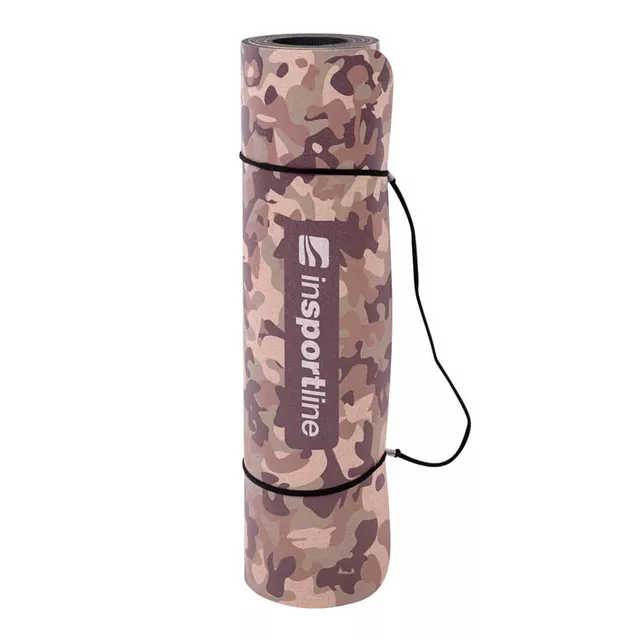 Mata fitness inSPORTline Camu 173×61 cm ∙ grubość 0,8 cm ∙ miękka tpe ∙ amortyzacja wstrząsów ∙ waga 1,3 kg