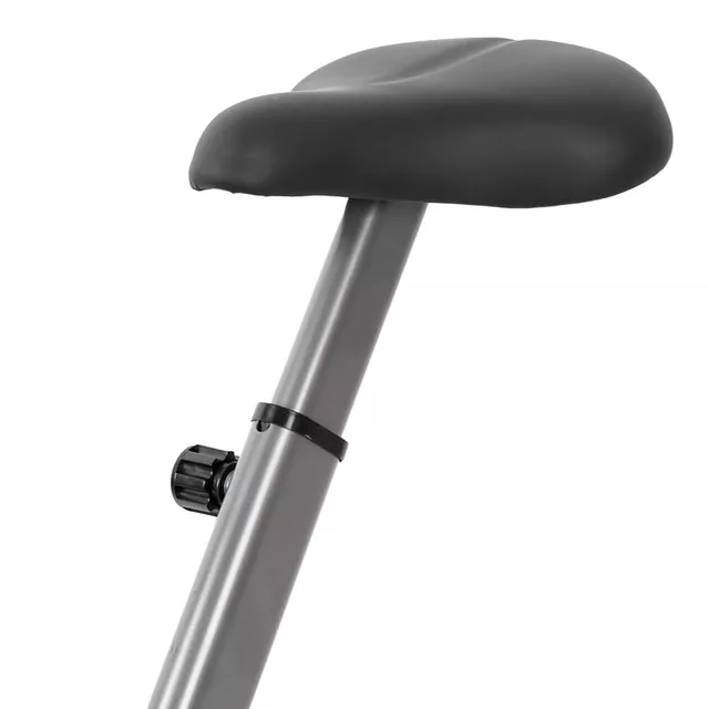 Rower treningowy składany inSPORTline Xbike ∙ magnetyczny system oporu ∙ pomiar tętna ∙ 8 poziomów obciążenia ∙ kółka transportowe ∙ cicha praca - Czerwono-szary