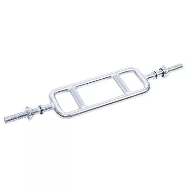 Gryf do tricepsów inSPORTline Tridabar 88,5 cm ∙ ergonomiczny z 2 uchwytami ∙ nośność 150 kg ∙ stal chromowana ∙ średnica 30 mm ∙ waga 10 kg