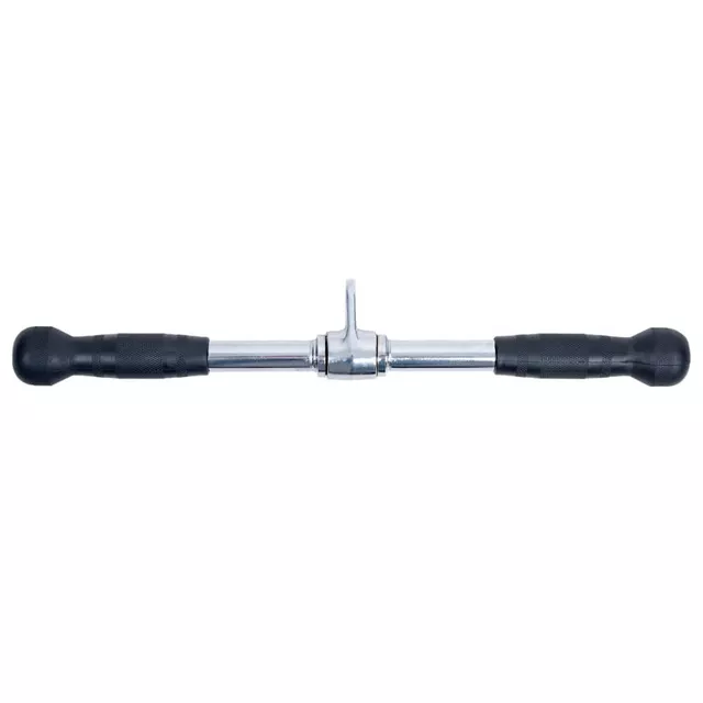 Gryf zaczepowy inSPORTline Rubetrix ∙ do tricepsa i wiosłowania ∙ gumowe stopery ∙ płynny ruch ∙ waga 2,45 kg ∙ stal
