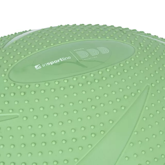 Podkładka balansująca / trener równowagi inSPORTline Dome Hold ∙ 100 cm ∙ zestaw z ekspanderami ∙ opór 4,6 kg - Czarny