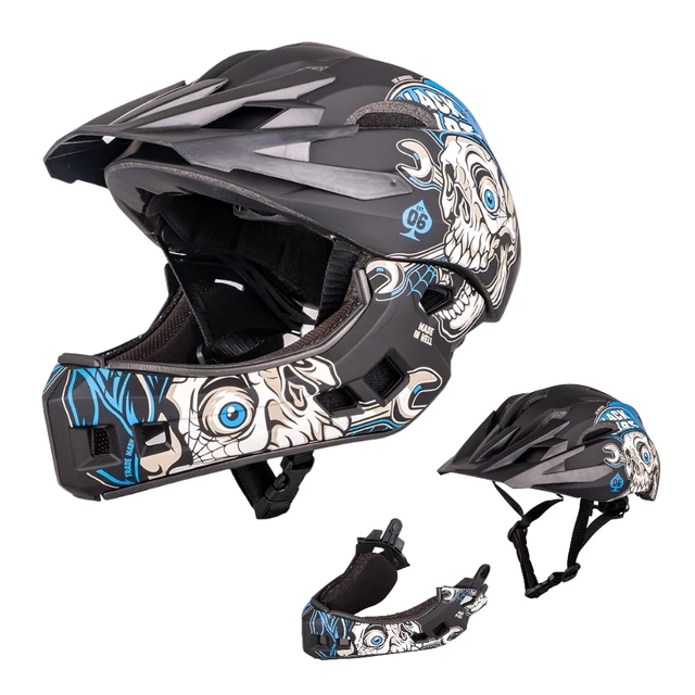 Kask Downhill na rower motor enduro zjazdowy W-TEC Delgada - Black Heart Mechanic