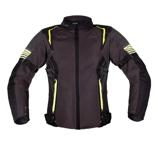 Letnia kurtka motocyklowa W-TEC Pelyes - Szary - szaro-fluo