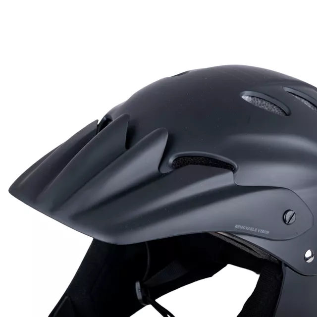 Kask Downhill W-TEC Campanero Noir ∙ full face ∙ wytrzymały ∙ bezpieczny ∙ komfortowa wyściółka ∙ system wentylacji