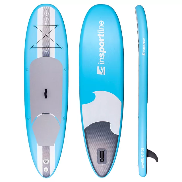 Paddleboard deska SUP z akcesoriami 320 cm inSPORTline WaveTrip 10'6" G3 - Niebieski