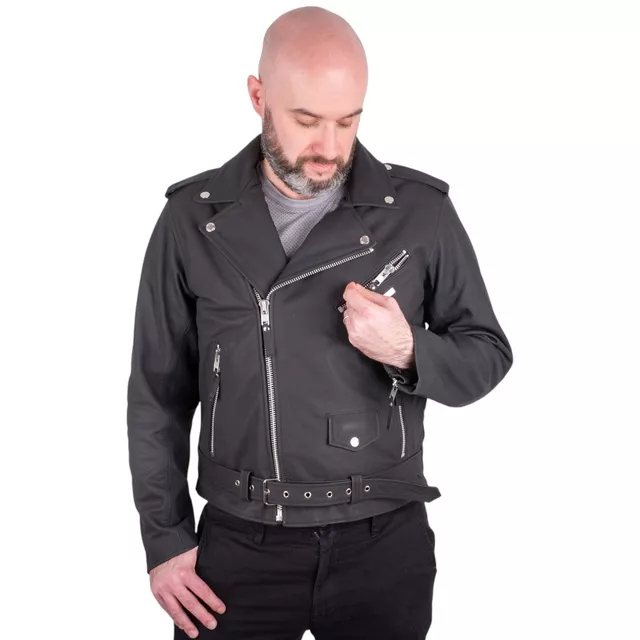 Męska skórzana kurtka motocyklowa W-TEC Brineo - OUTLET