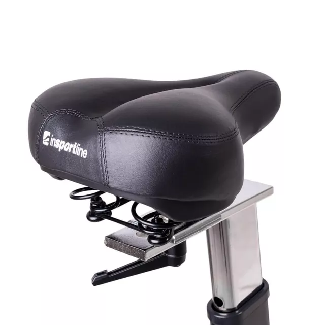 Rower treningowy spinningowy inSPORTline Alfan ∙ czarny ∙ opór manualny ∙ czujniki tętna ∙ uchwyt na tablet ∙ wyświetlacz LCD