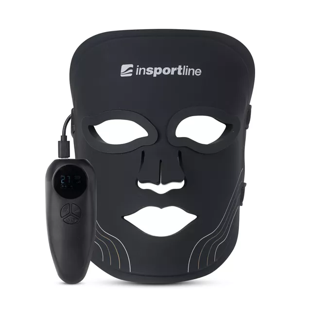 Maska LED na twarz terapeutyczna inSPORTline Radora ∙ 84 diody ∙ 6 trybów ∙ 4 poziomy intensywności ∙ podczerwień ∙ akumulator 2500 mAh