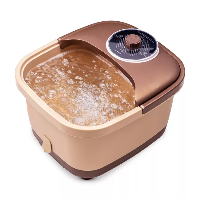 Wodny masażer do stóp inSPORTline Kubispa EVO ∙ 10 rolek ∙ ogrzewanie do 42 °C ∙ bąbelki ∙ aromaterapia