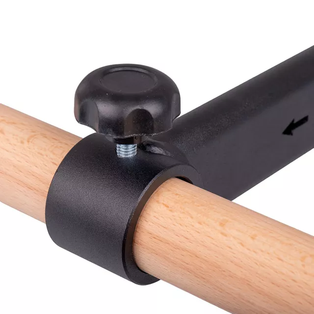 Drążek do podciągania inSPORTline Wootaline ∙ długość 80 cm ∙ nośność 150 kg ∙ drewno bukowe/stal