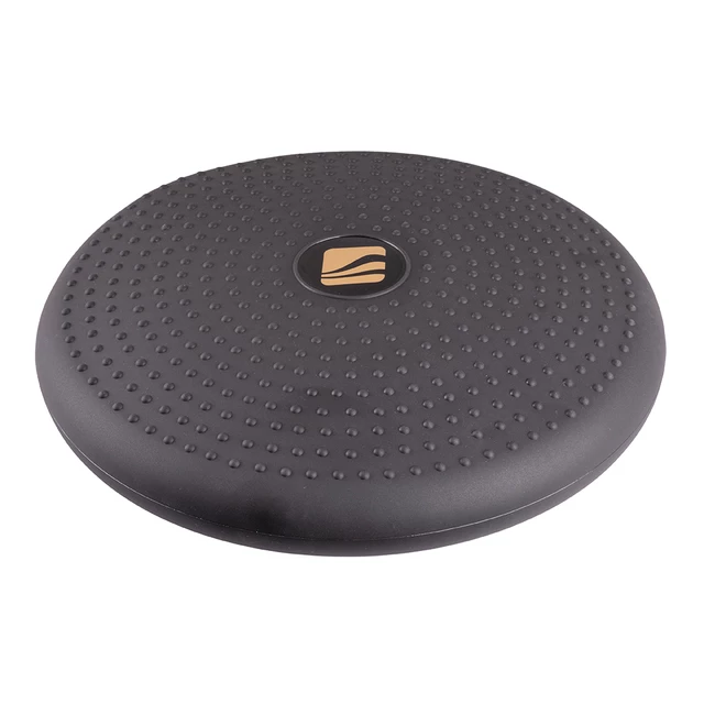 Poduszka masująca premium inSPORTline Bumy Sitpad Deluxe ∙ ø 33 cm ∙ wys. 6 cm ∙ max. 300 kg ∙ regulowana twardość ∙ PVC - Czarny
