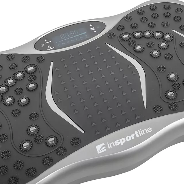 Platforma wibracyjna z linkami inSPORTline Maviro  ∙ głośnik ∙ Bluetooth ∙ USB ∙ 99 prędkości ∙ pilot ∙ antypoślizgowa powierzchnia - róża