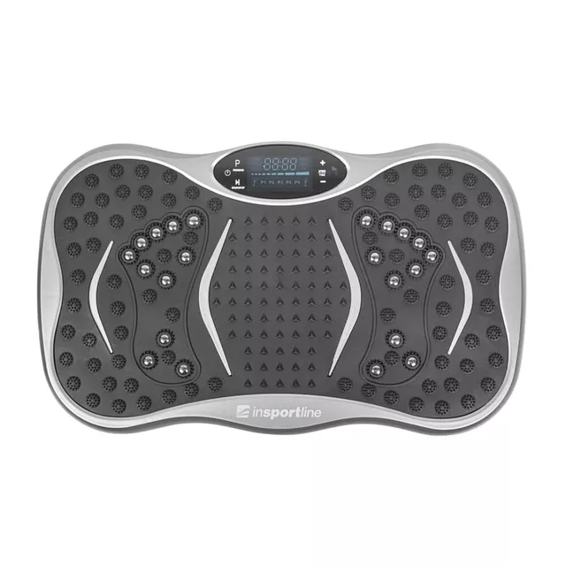 Platforma wibracyjna z linkami inSPORTline Maviro  ∙ głośnik ∙ Bluetooth ∙ USB ∙ 99 prędkości ∙ pilot ∙ antypoślizgowa powierzchnia - róża