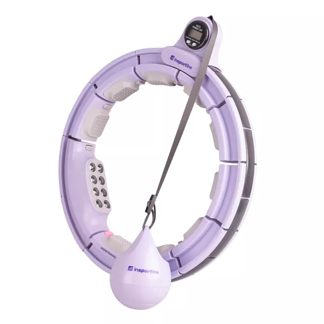 Hula-hop z obciążeniem inSPORTline Weight Hoop Pro ∙ 69-105 cm ∙ regulowany pasek ∙ magnesy