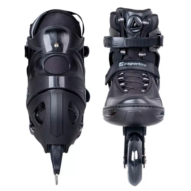 Łyżworolki z wymienną płozą inSPORTline Noctys ∙ 2w1 ∙ system FITGO® ∙ klamra MicroLock ∙ wkładka Comfort Fit ∙ kółka PU 82A ∙ nośność 100 kg