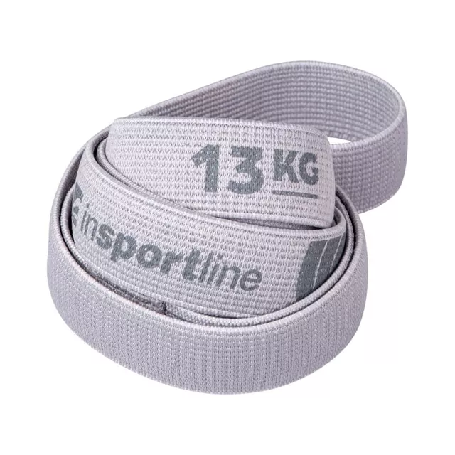 Guma oporowa inSPORTline Rand XX Strong ∙ 208×3,3 cm ∙ do ćwiczeń, rehabilitacji ∙ opór 13 kg - Szary